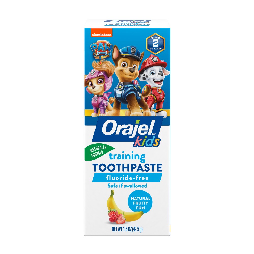 Photos - Toothpaste / Mouthwash Paw Patrol Orajel Kids  Fluoride-Free Training Toothpaste - Fruity Fun - 1. 