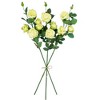 Northlight Real Touch™ Yellow and Green Artificial Rose Floral Sprays, Set of 6 - 35" - image 4 of 4