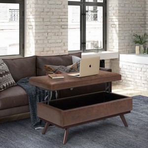 NicBex 42.1" Storage Bench Rectangle Lift Top Coffee Table Storage Ottoman for Bedroom, Living Room - 1 of 4