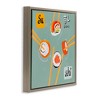 Stupell Industries Tasty Sushi Party Gathering Black Framed Floater Canvas Wall Art - 3 of 4