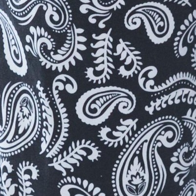 paisley black white