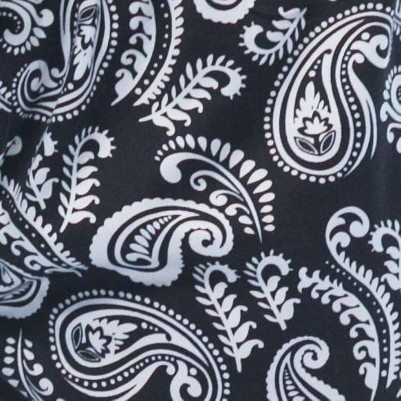 paisley black white