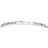 Italian 925 Sterling Silver Bracelet, 4mm Flat Byzantine Link Chain for Women and Teens, Made in Italy - 2 of 4