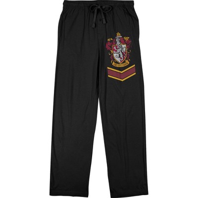 Harry Potter Gryffindor House Crest Print Men's Loungewear Lounge Pants ...