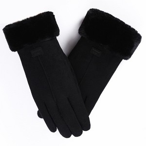 HTUTWOO Winter Gloves for Women, Fashion Warm Suede Outdoor Gloves, Touch Screen Texting Gloves for Running, Cycling and Driving - 1 of 4