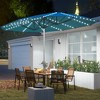 15ft Double-Sided Outdoor Umbrella with Solar Lights, UPF50+ Extra Large Aluminum Patio Umbrella with Crank - 2 of 4