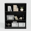 MAYEERTY Freestanding Storage Cabinet Wooden Decorative Cabinets for Home, Office, Small Space, Black, 36*31*16in - 2 of 4