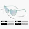 Anna-Kaci Active Women's Vibrant Heart-Shaped Fashion Sunglasses UV400 Protection - 4 of 4
