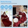 Catalonia Plush Fleece Wearable Blanket with Sleeves Arms, Super Soft Snuggly Body Blanket for Womens Mens, Portable TV Blankets, Gift for Her - 2 of 4