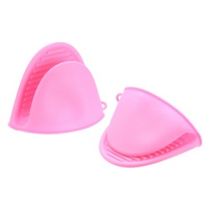 Unique Bargains TPE Heat Resistant Anti-skid Kitchen Utensil Sets Mini Oven Mitts - 1 of 4