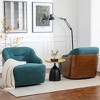 DYHOME 30.3" W Swivel Barrel Chair, Boucle Upholstered Accent Chair, No Assembly Required (Set of 2) - 2 of 4