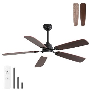 BestParts 52" Ceiling Fan with Dimmable LED Light - Energy Efficient & Modern Design - 1 of 4