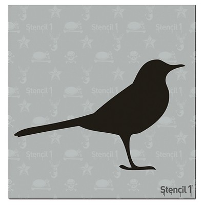 Stencil1 Bird Silhouette - Stencil 5.75" x 6"