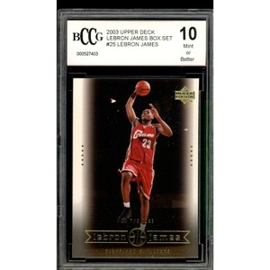 Lebron James Rookie Card 2003 Upper Deck Box Set #25 BGS BCCG 10 - 1 of 2