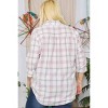 Women's Check Flannel Shacket Plus - ADORA - 2 of 2