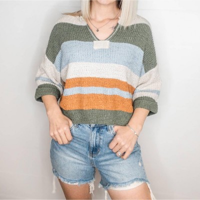 Women's Fern Striped Knit Top - ee:some