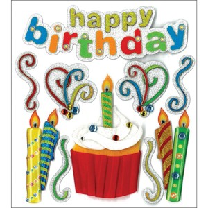 Jolee's Boutique Dimensional Stickers - Happy Birthday, 10pcs - 1 of 1