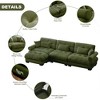 Christopher Knight Home Clare Modular Oversized Button Tufted Velvet Sectional Sofa with Movable Ottomans - 4 of 4
