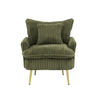 TIRAMISUBEST 30 inch Corduroy Accent Sofa Chair Single Chair Fashion Sofa Apartment Living Room Bedroom