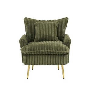 TIRAMISUBEST 30 inch Corduroy Accent Sofa Chair Single Chair Fashion Sofa Apartment Living Room Bedroom - 1 of 4
