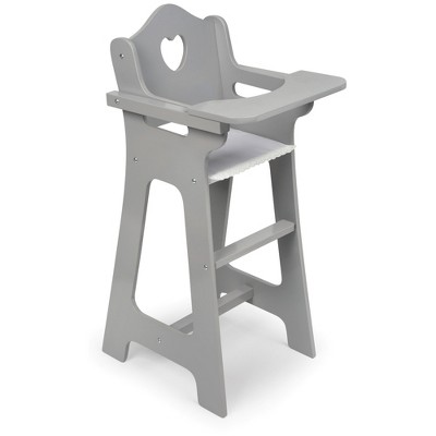 Badger Basket Doll High Chair - Executive Gray