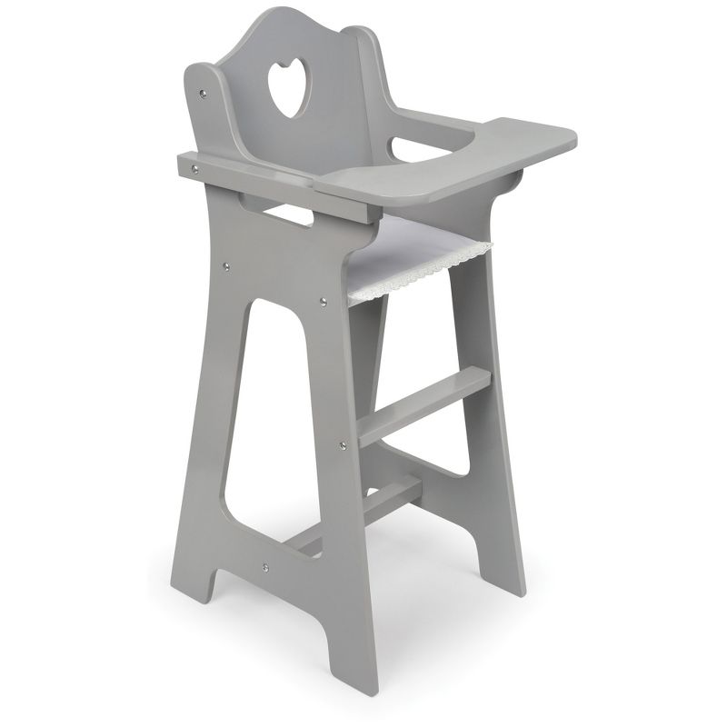 Badger Basket Doll High Chair - Executive Gray, 1 of 7