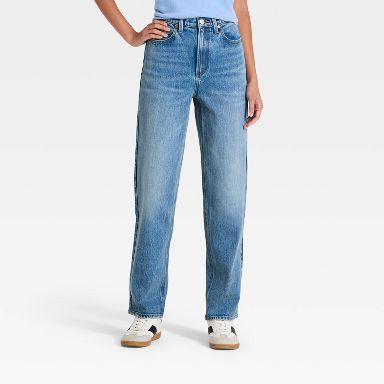 Women's High-Rise Vintage Straight Jeans - Universal Thread™ Dark Wash 00