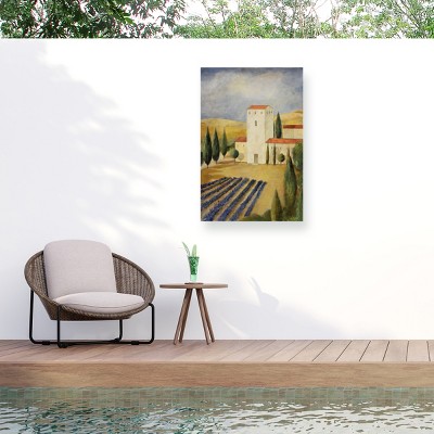 "Tuscan Farm 1" Outdoor Canvas
