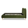 Jennifer Taylor Home Roman Curved Headboard Upholstered Platform Bed, Queen, Olive Green Performance Velvet - 4 of 4