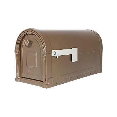 Gibraltar Mailboxes Garrison Post Mount Mailbox Bronze