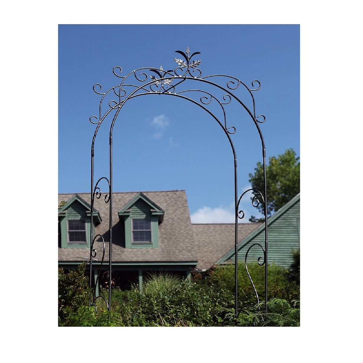 Achla Designs 113" Tuileries Iron Garden Arbor - thumbnail 4