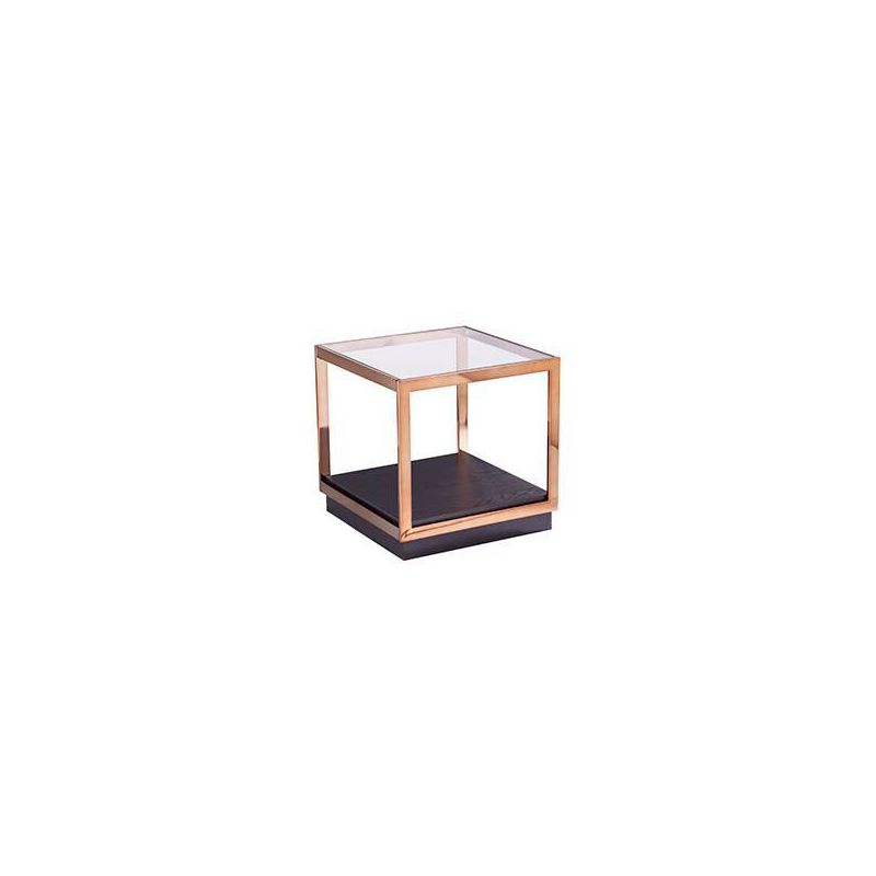 Lexing Glass Top End Table Champagne - Aiden Lane, 4 of 7