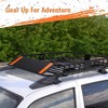 51"x36"x5" Roof Rack Cargo Basket 200 LBS Capacity Universal Fit With Extension - 4 of 4