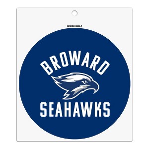 Broward College Seahawks Logo Automotive Car Refrigerator Locker Vinyl Circle Magnet - 1 of 4