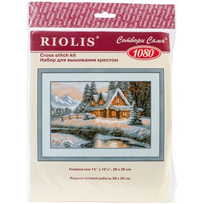RIOLIS Counted Cross Stitch Kit 15"X10.25"-Winter View (14 Count)