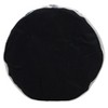 Saro Lifestyle Blue Tropic Outdoor Ottoman, 21"x9" Round, Navy Blue - 3 of 4