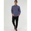 INSPIRE CHIC Men's Long Sleeves Button Down Polka Dots Shirt - 3 of 4