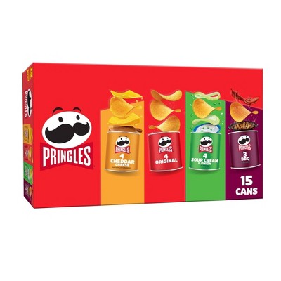 Pringles Grab & Go Variety Pack Potato Crisps Chips - 20.6oz/15ct