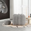 Bean Bag Sofa Couch With Ottoman,Bean Bag Chairs For Adult, Individual Sofa Chair With Footstool And Armrests For Living Room Lounge-Cuddlewood - 3 of 4