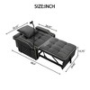 Resenkos 3-in-1 Convertible Sleeper Chair, Velvet Futon with Phone Holder, USB Ports, and Adjustable Recliner, - 4 of 4
