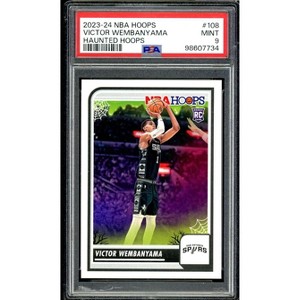 Victor Wembanyama Rookie Card 2023-24 Haunted Hoops #108 PSA 9