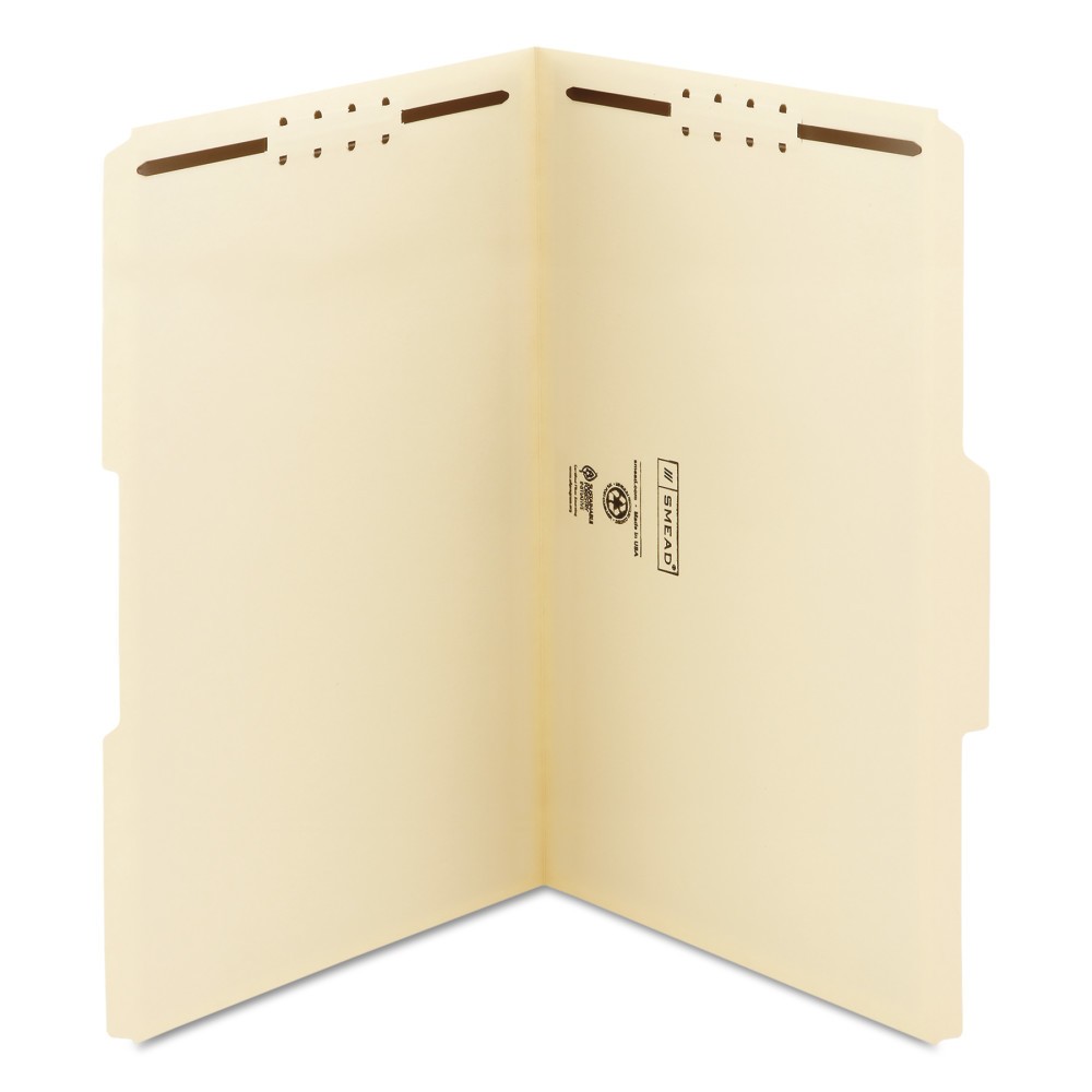 UPC 086486195379 product image for Smead 1/3 Cut Assorted Top Tab Legal File Folders with Two Fasteners- Manila (50 | upcitemdb.com