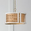 Capital Lighting Lola 4 - Light Semi-Flush Mount in  Flat White/Matte Brass - 4 of 4