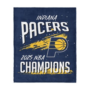 NBA Indiana Pacers 2025 Champs Net Gain Silk Touch Throw Blanket - 1 of 4