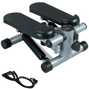 Mini Stepper with Resistance Bands for Full Body Cardio & Toning, Compact Home Gym Equipment - 1 of 2
