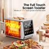 Teendow 2 Slice Toaster 900W, Touchscreen Wide Slot Toaster, Stainless Steel Digital Smart Toaster, LCD Display,5 Bread Modes & 6 Shade Settings - 2 of 4