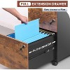 GALAXHERO 3-Drawer Rolling File Cabinet with Lock, Wood Under Desk Filing Cabinet for Home Office, Fits Letter/Legal/A4 Size - 4 of 4