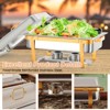4/6 Pack 9.5QT Stainless Steel Chafing Dish Buffet Set w/Lid Holder, Spoon, Tweezers - 3 of 4