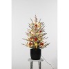 3 Ft Pre-Lit Christmas Tree, Artificial Christmas Trees with Lighting, Xmas Trees with Lights, Christmas Decoration for Home, Office, Easy Assembly - 3 of 4