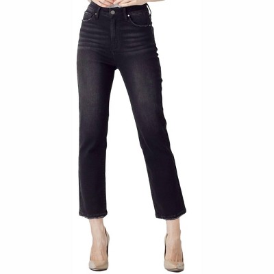 Women's High Rise Crop Straight Jeans - RISEN